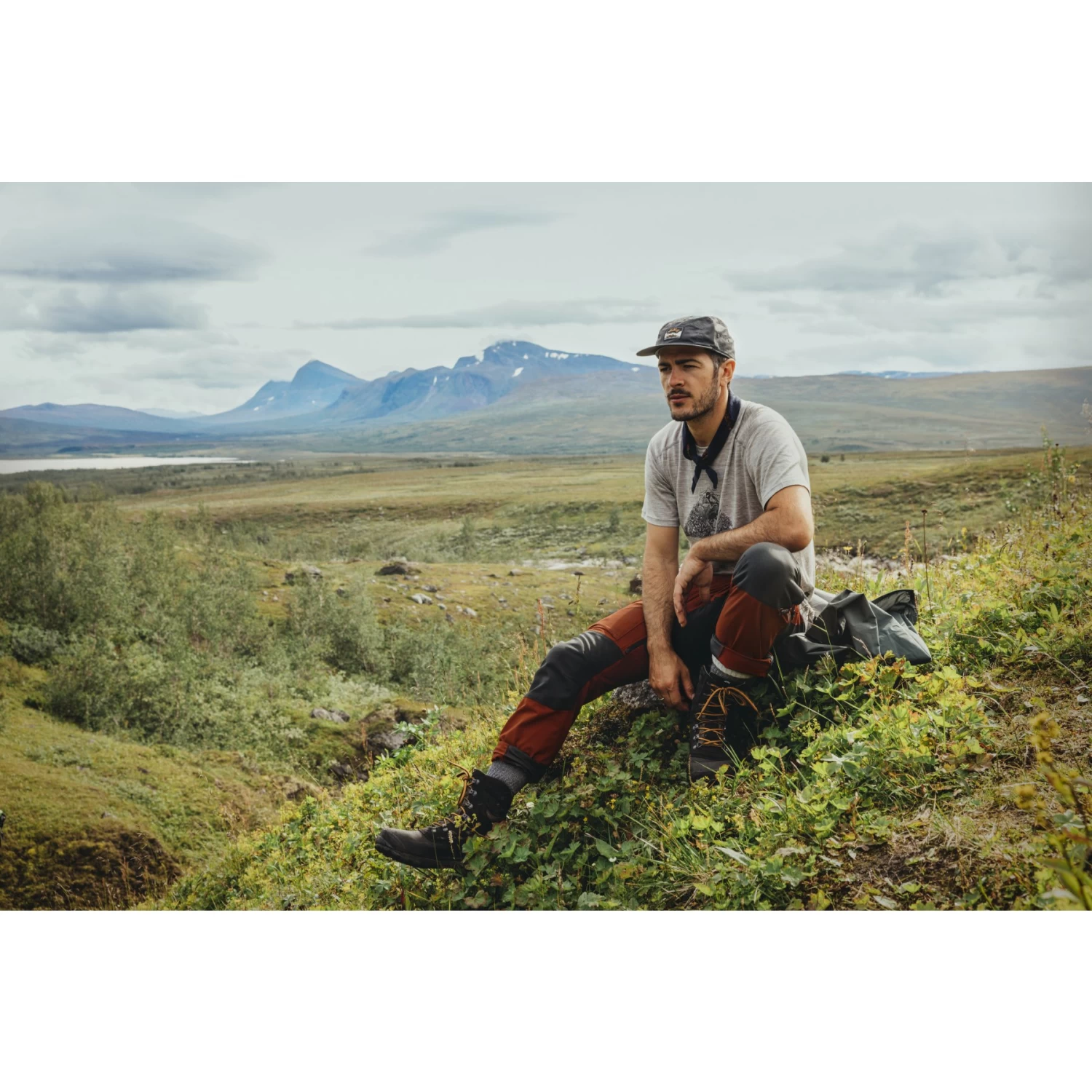 Lundhags Askro Pro Wandelbroek - Goud/Charcoal 209 - Afbeelding 8