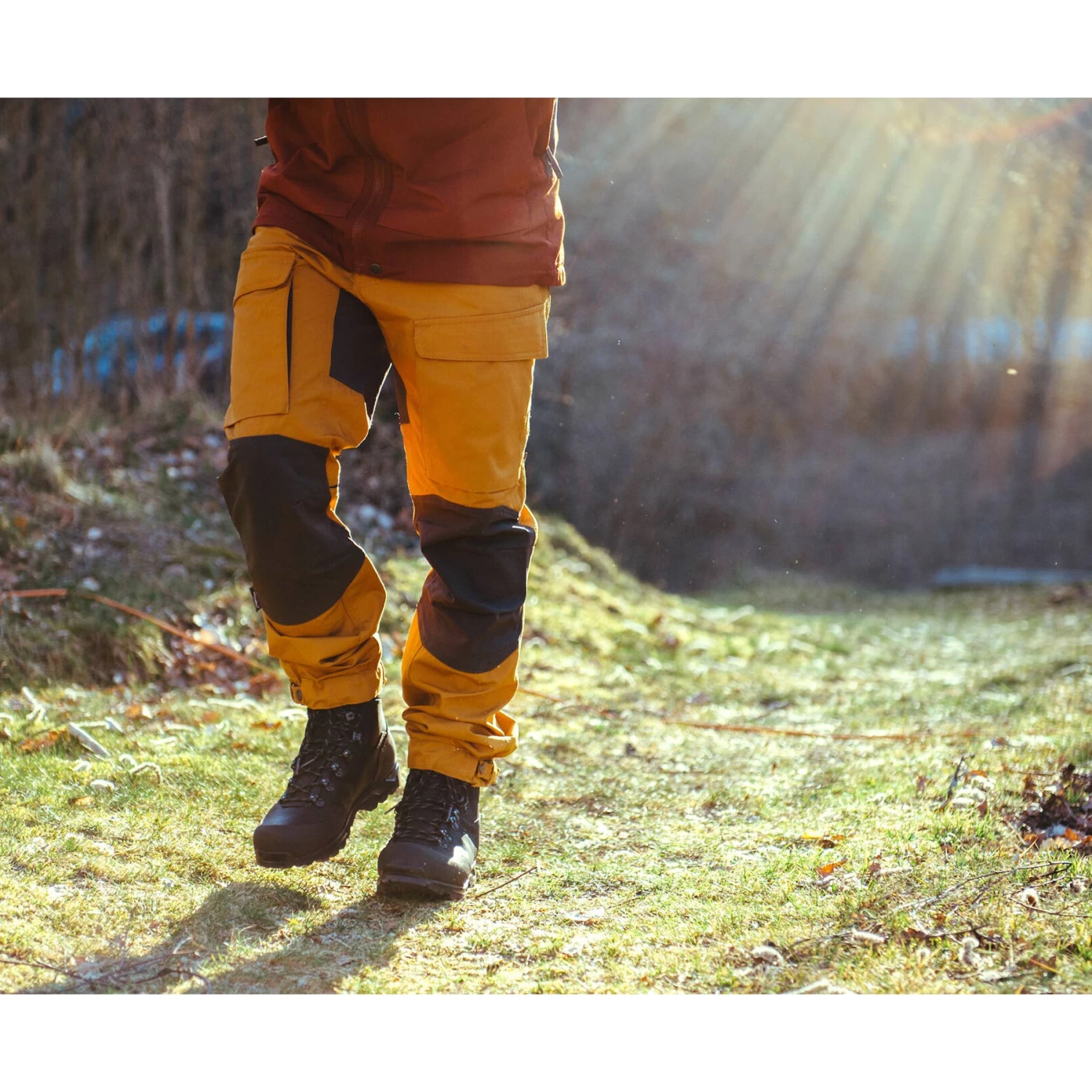 Lundhags Authentic II Wandelbroek - Dark Sand/Tea Green 731 - Afbeelding 4