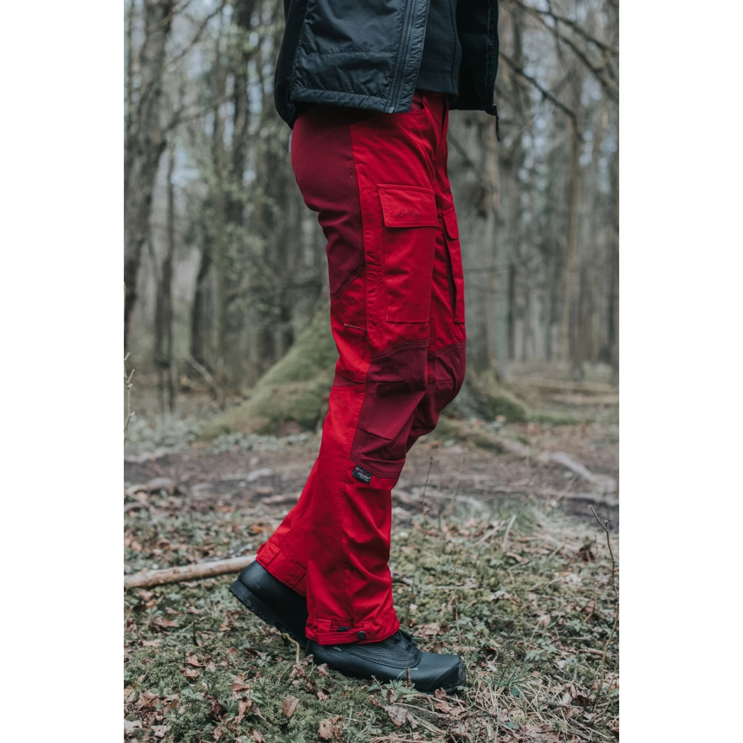 Lundhags Authentic II Dames Wandelbroek - Rood/Dark Red 338 - Afbeelding 3