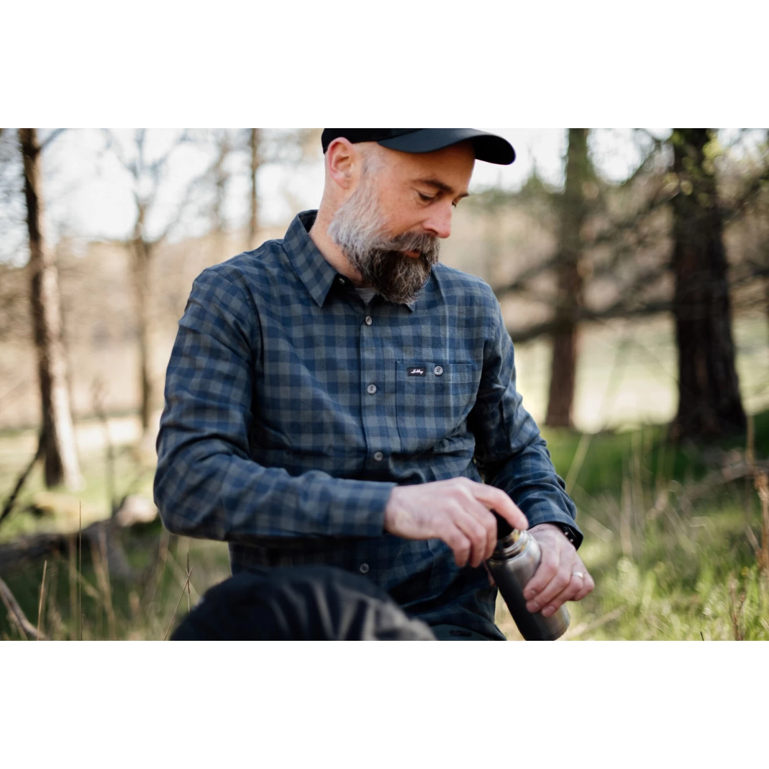 Lundhags Ekren Overhemd Met Lange Mouwen - Light Navy 480 - Afbeelding 2