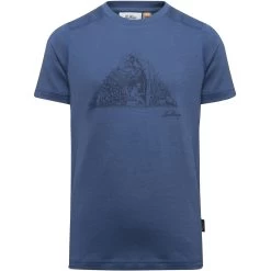 Lundhags Fika Merino Light Kinder T-Shirt - Mid Blue 465