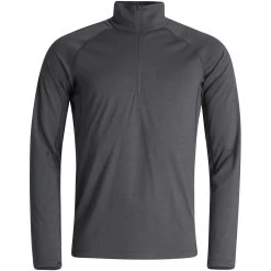 Lundhags Gimmer Merino Light 1/2 Zip Shirt Met Lange Mouwen - Dark Agave 656