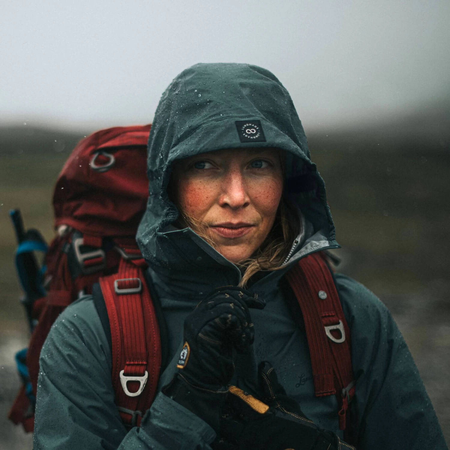 Lundhags Lo Damesjas - Lively Red 250 - Afbeelding 4