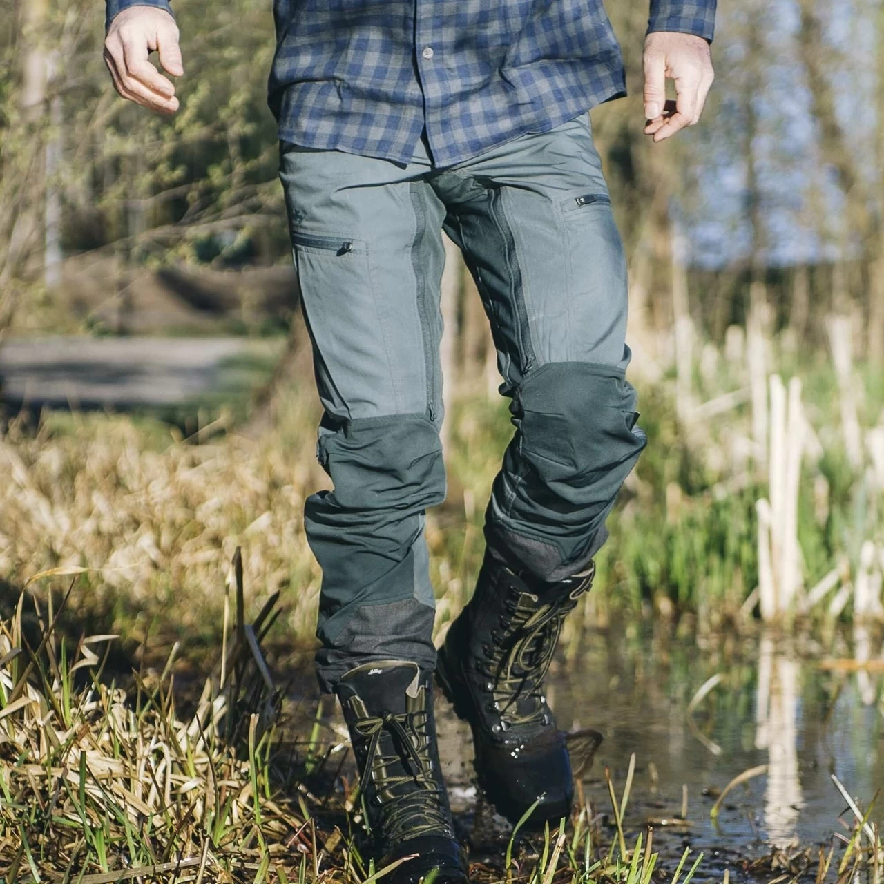 Lundhags Makke Wandelbroek Kort - Granite/Charcoal 834 - Afbeelding 7