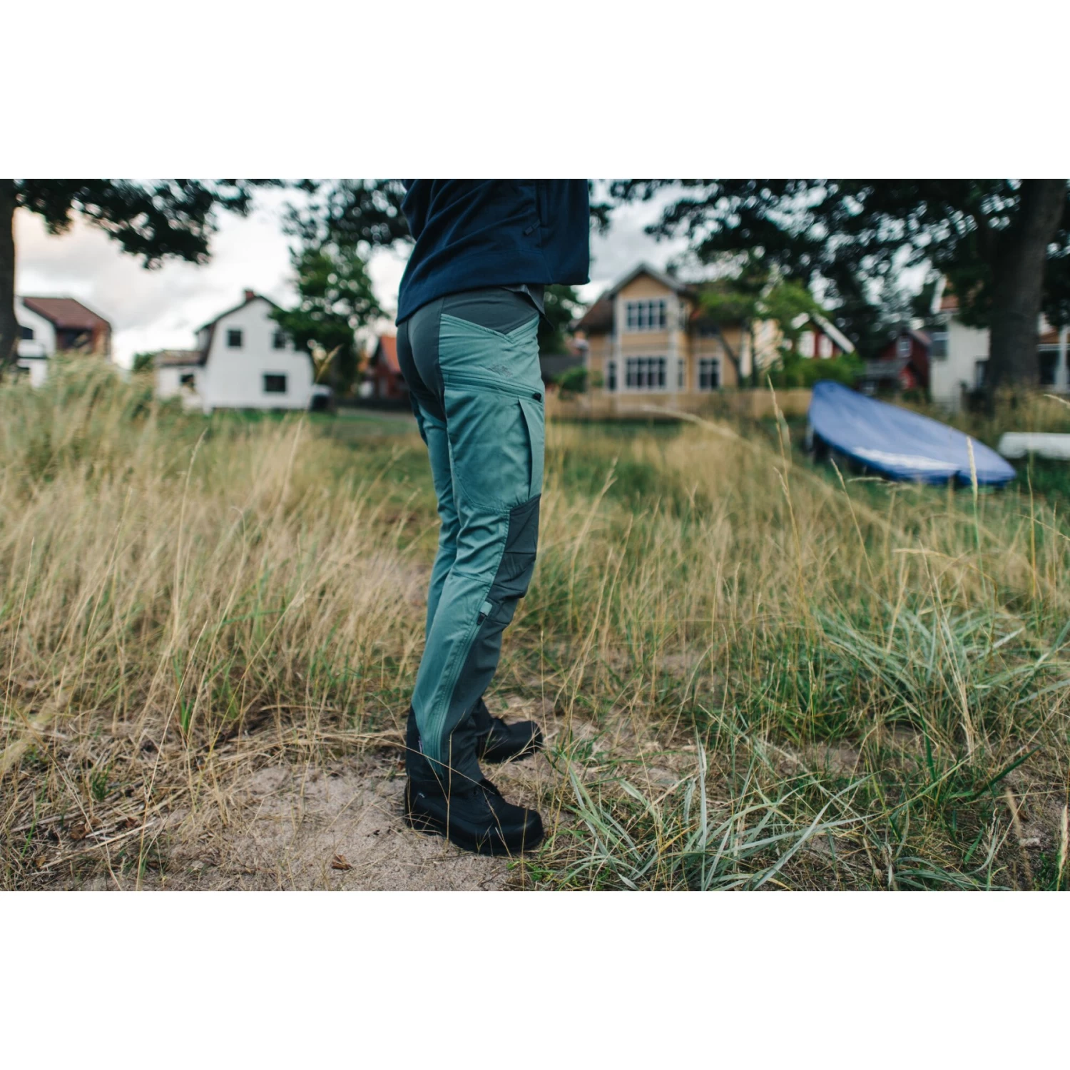 Lundhags Makke Dames Wandelbroek - Fjord Blue/Charcoal 72252 - Afbeelding 4