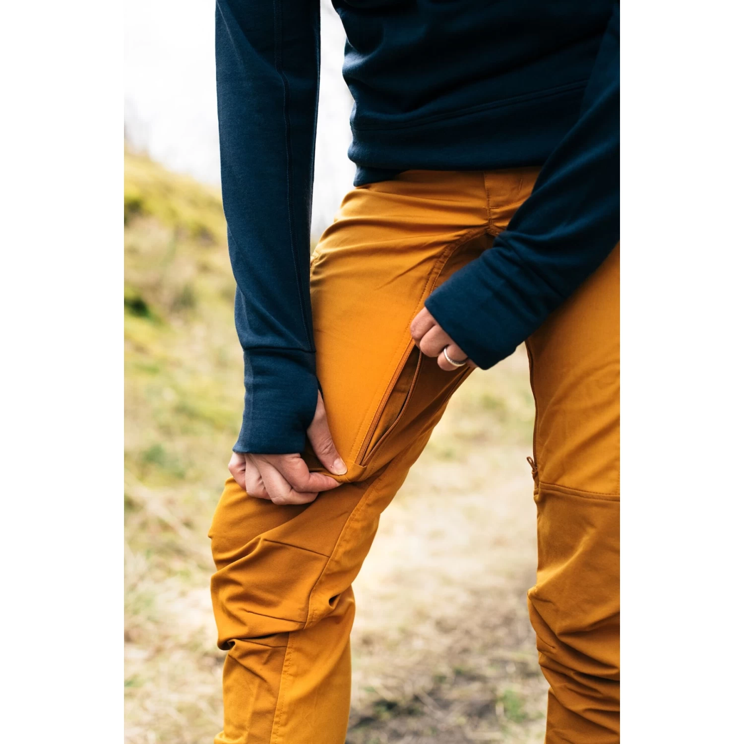 Lundhags Makke Dames Wandelbroek Kort - Zwart 900 - Afbeelding 4